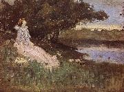 Charles conder Miss Raynor oil painting